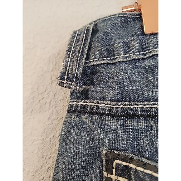 Helix Jeans Mens 36x35* Blue Straight Leg Medium Wash Denim Casual Pants Cotton - Picture 8 of 8